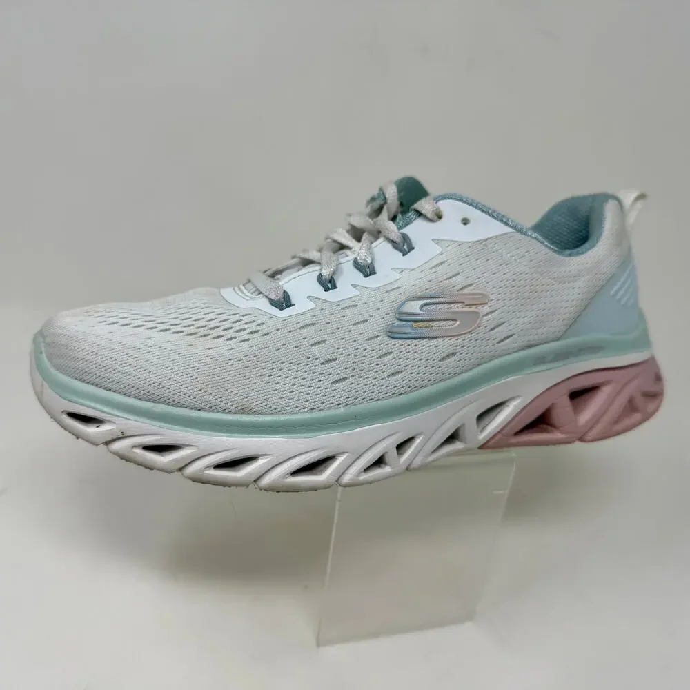 Skechers Glide Step Altus Sneakers Womens Sz 8 White Sporty Lightweight‎ K.7.4
